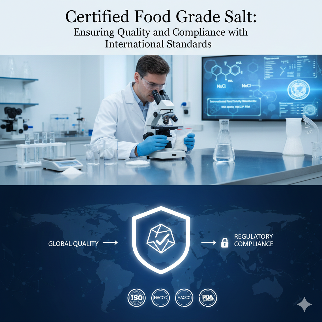 - Certified Food Grade Salt: Ensuring Quality and Compliance with International Standards