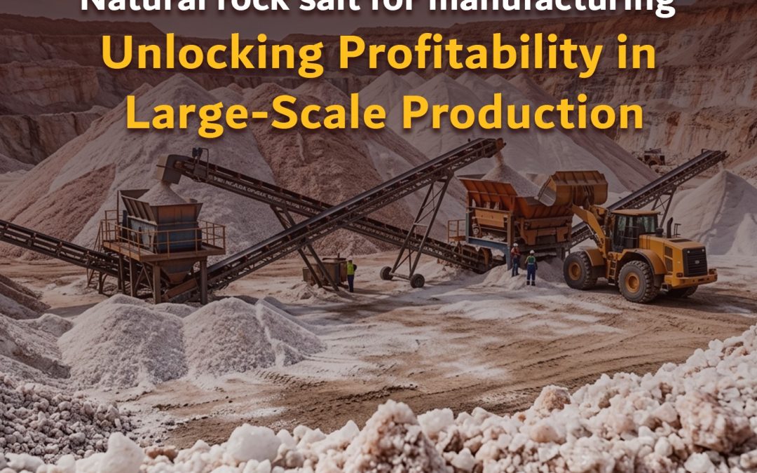 Natural rock salt for manufacturing: Unlocking Profitability in Large-Scale Production