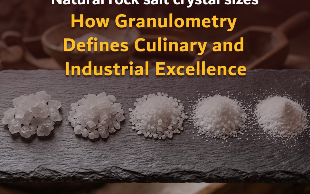 Natural rock salt crystal sizes: How Granulometry Defines Culinary and Industrial Excellence